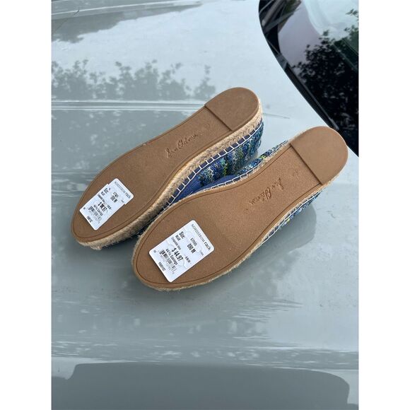 NWTs!!! Sam Edelman Women's Khloe Blue Stripe Espadrille Flats Size 9M - Picture 6 of 6